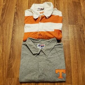 Vintage 90s Tennessee Vols Rugby Shirts‎ 3X Striped Team Issue Russell Athletic
